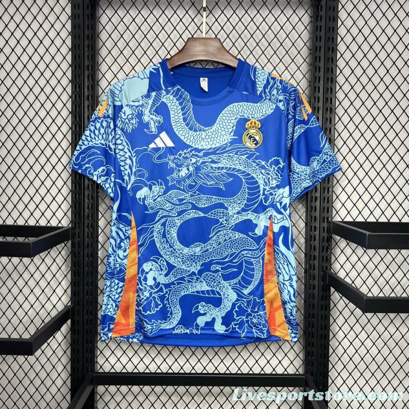 2024/25 Real Madrid Blue Dragon Special Edition Jersey