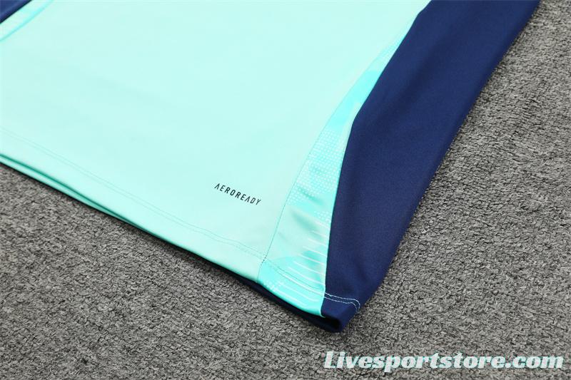 24/25 Chelsea Lake Blue Half Zipper Jacket+Long Pants