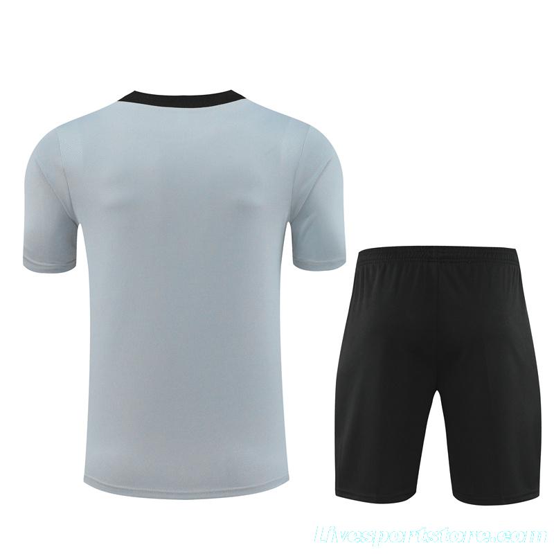 2024 South Korea Grey Short Sleeve Jersey+Shorts