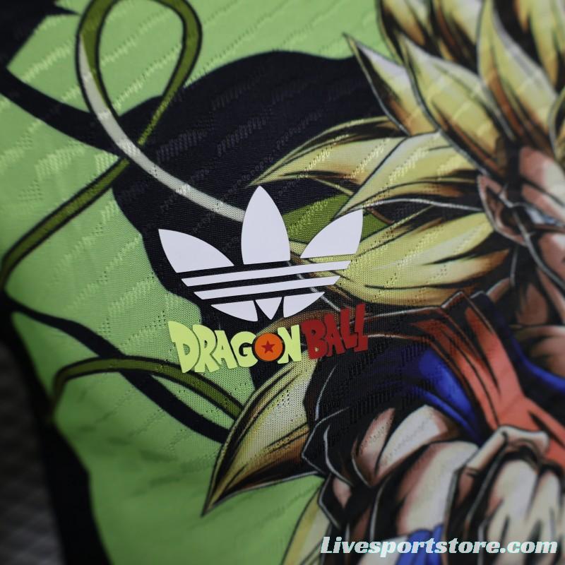 Player Version 2024 Japan Green Dragon Ball Son Goku Jersey