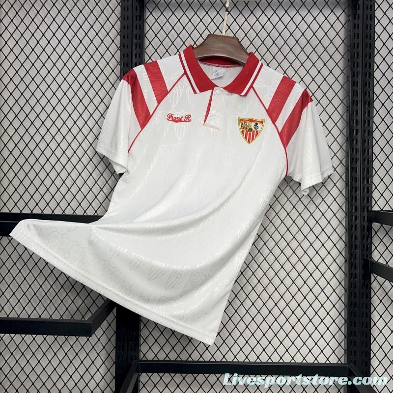 Retro 92/93 Sevilla FC Home Jersey