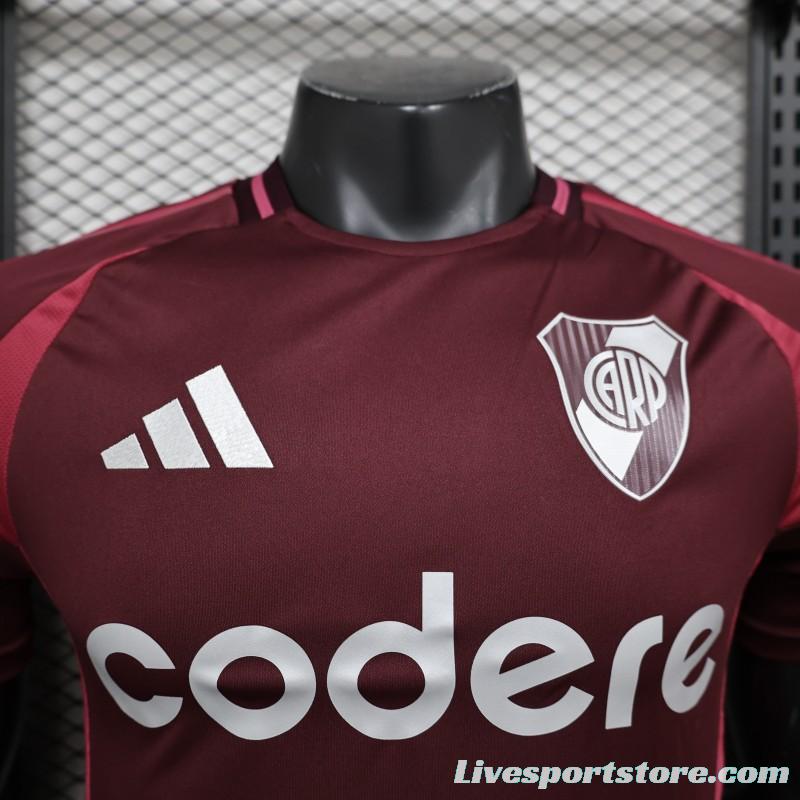 Player Version 24/25 River Plate Away Wine Jersey