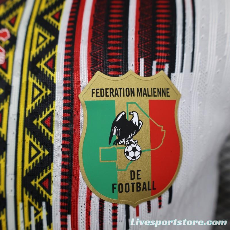 Player Version 2024 Mali Home White Jersey