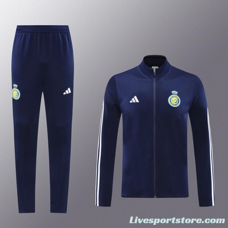 24/25 Al Nassr Navy Full Zipper Jacket +Long Pants