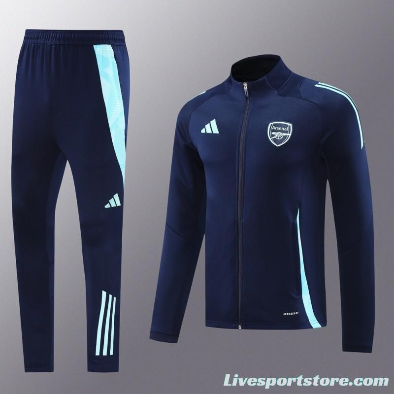 24/25 Arsenal Navy Full Zipper Jacket +Long Pants