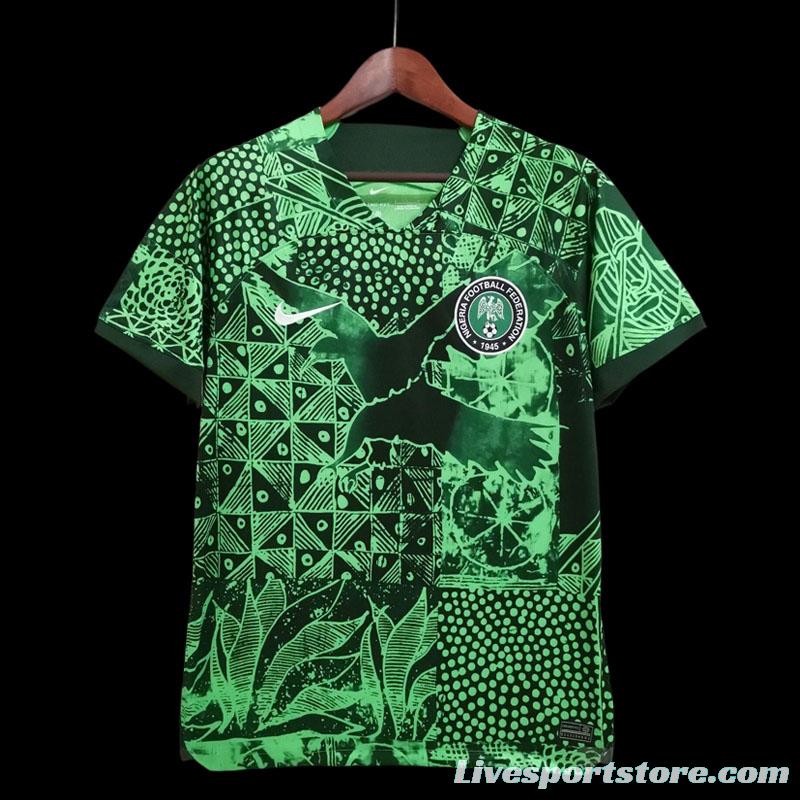 2022 Nigeria Green Training Jersey