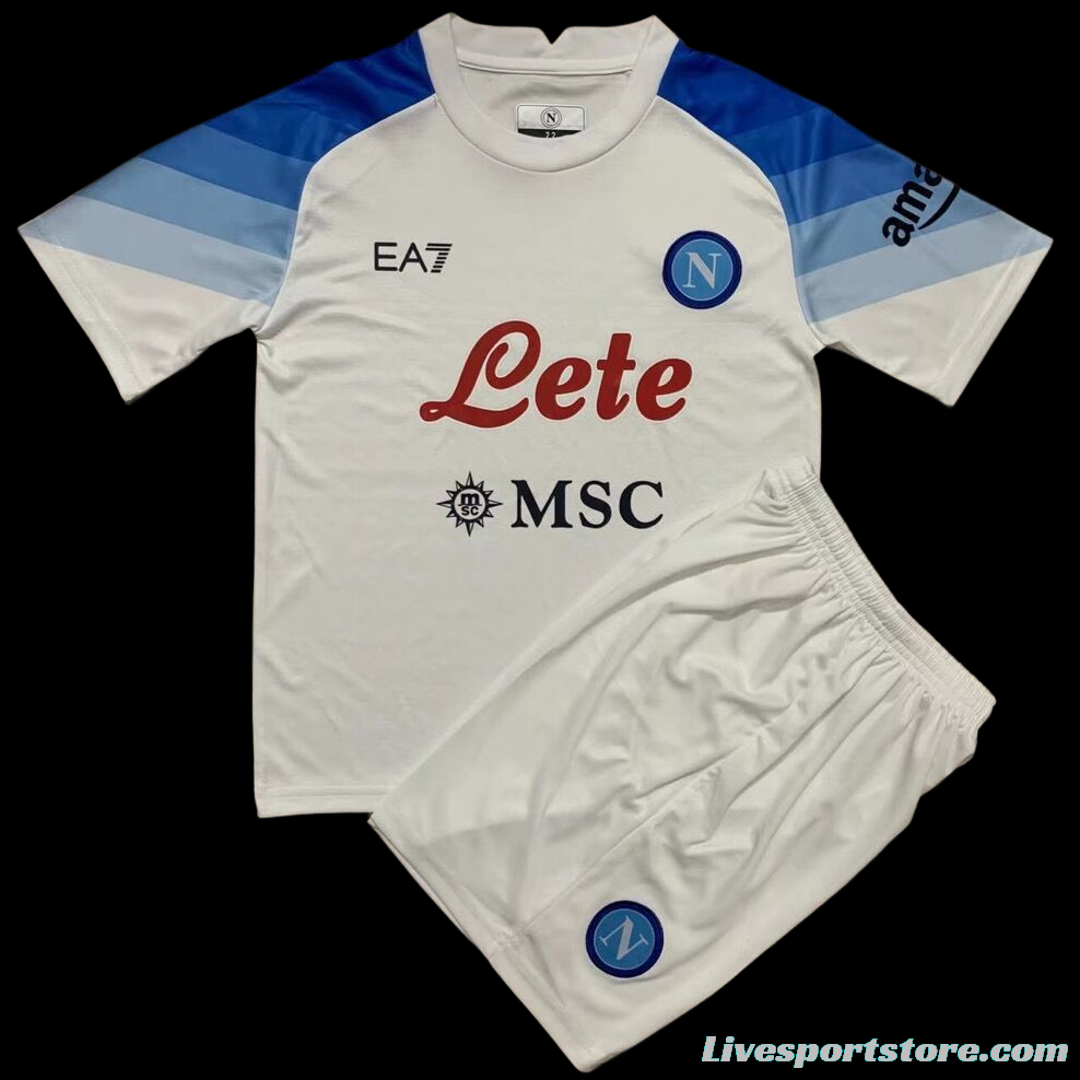 22/23 Kids EA7 Napoli Away