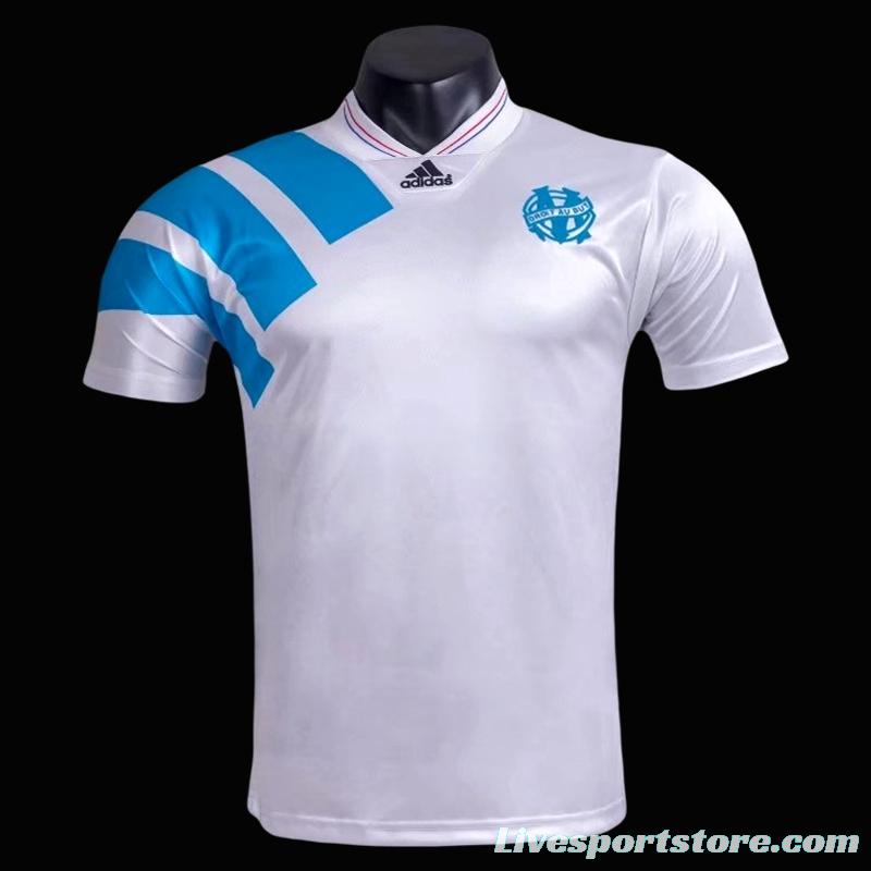 RETRO 92/93 Marseille Home Soccer Jersey