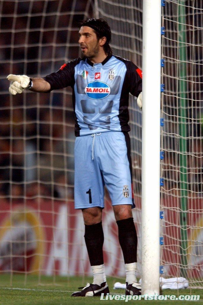 Retro 02/03 Juventus Goalkeeper Blue Jersey Worn By Buffon