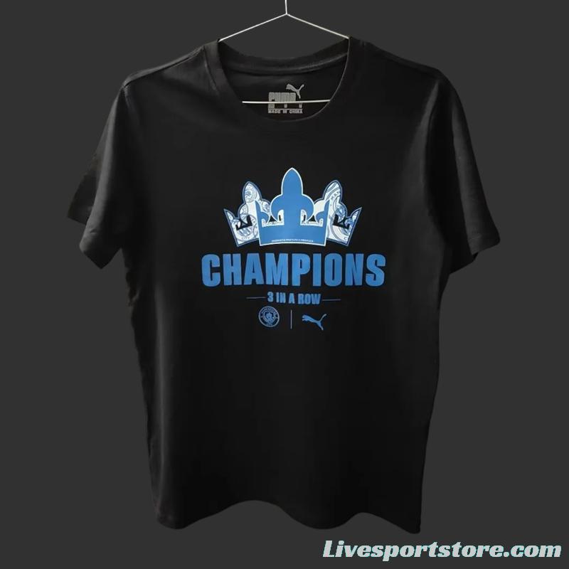 23/24 Manchester City Black Champion T-Shirt