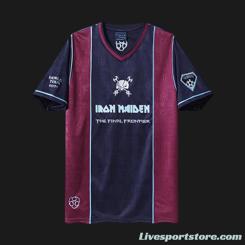 Retro 2011 West Ham United x Iron Maiden Home Jersey