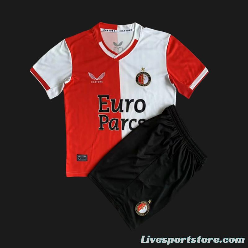 23/24 Kids Feyenoord Rotterdam Home Jersey