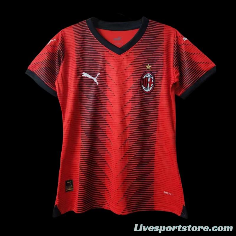 23/24 Women AC Milan Home Jersey