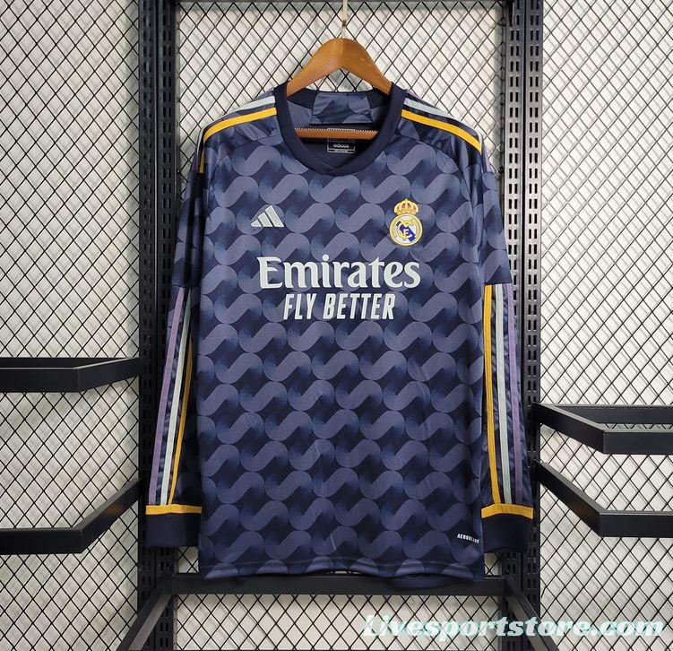 23/24 Real Madrid Away Long SLeeve Jersey