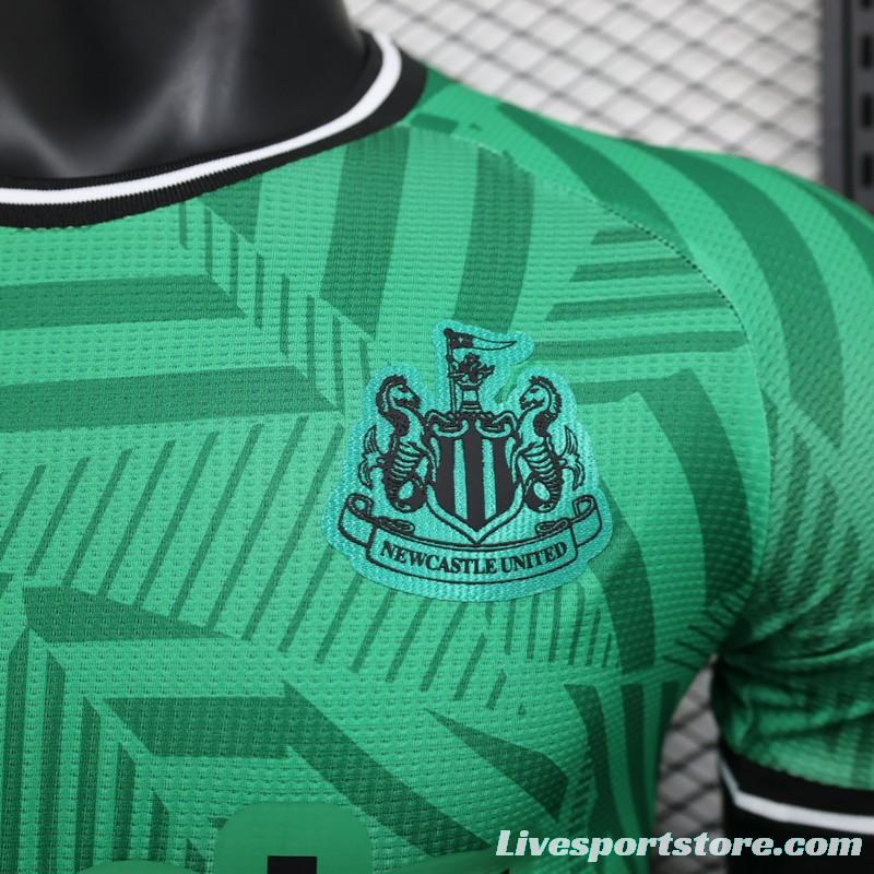 Player Version 23/24 Newcastle United Away Green Jersey