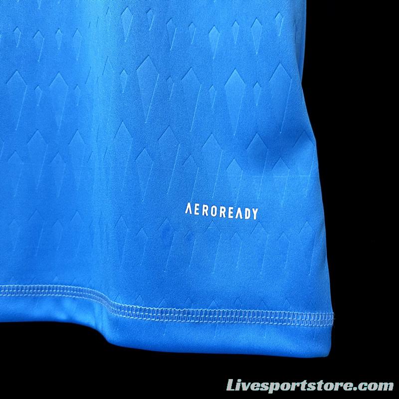 23/24 Juventus Blue Goalkeeper Jersey