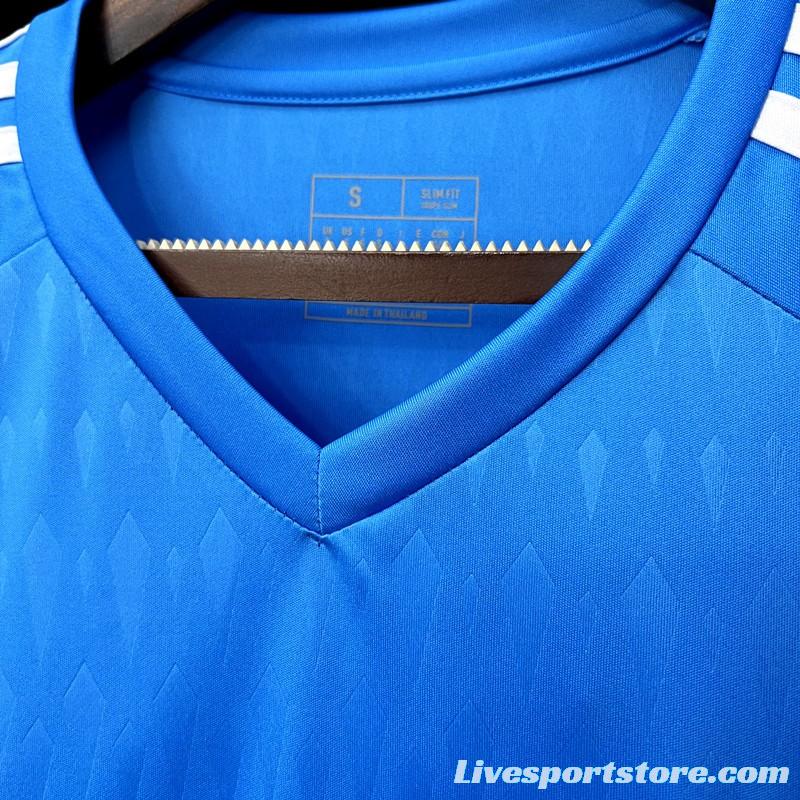 23/24 Juventus Blue Goalkeeper Jersey