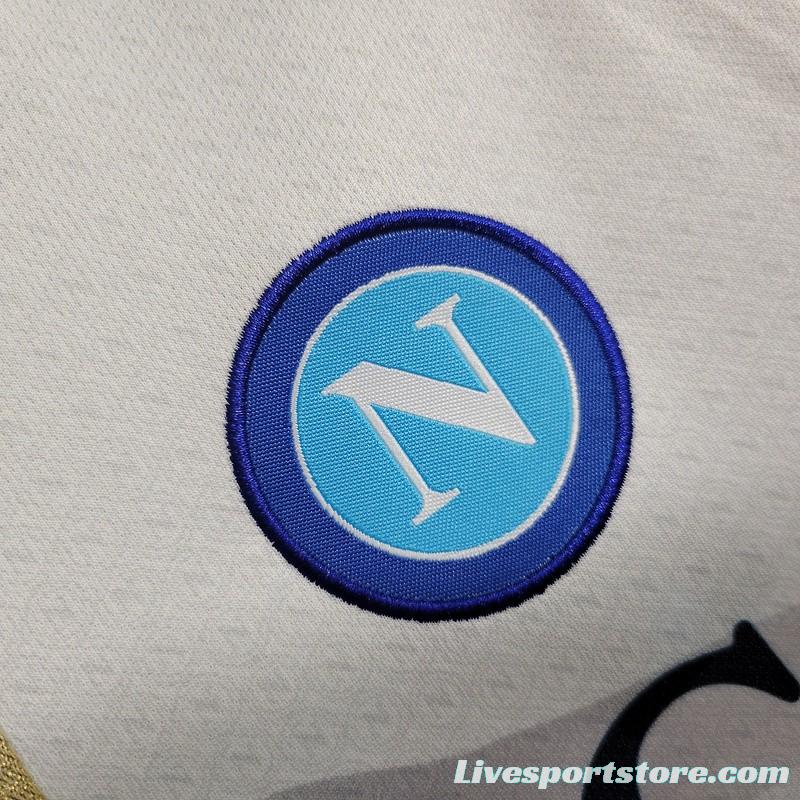 23/24 Kids Napoli Away White Jersey