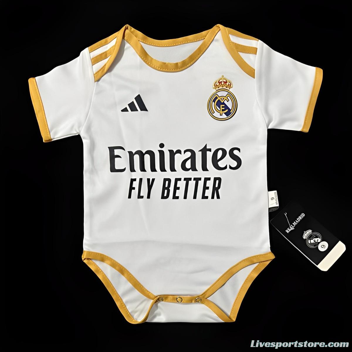 23/24 Baby Real Madrid Home Jersey