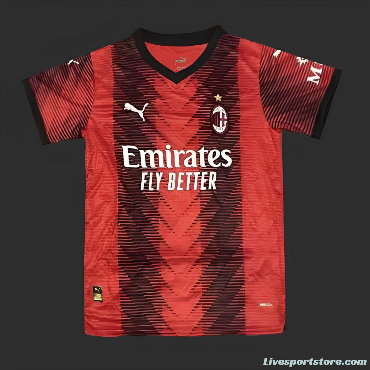 23/24 AC Milan Home Champion League Jersey