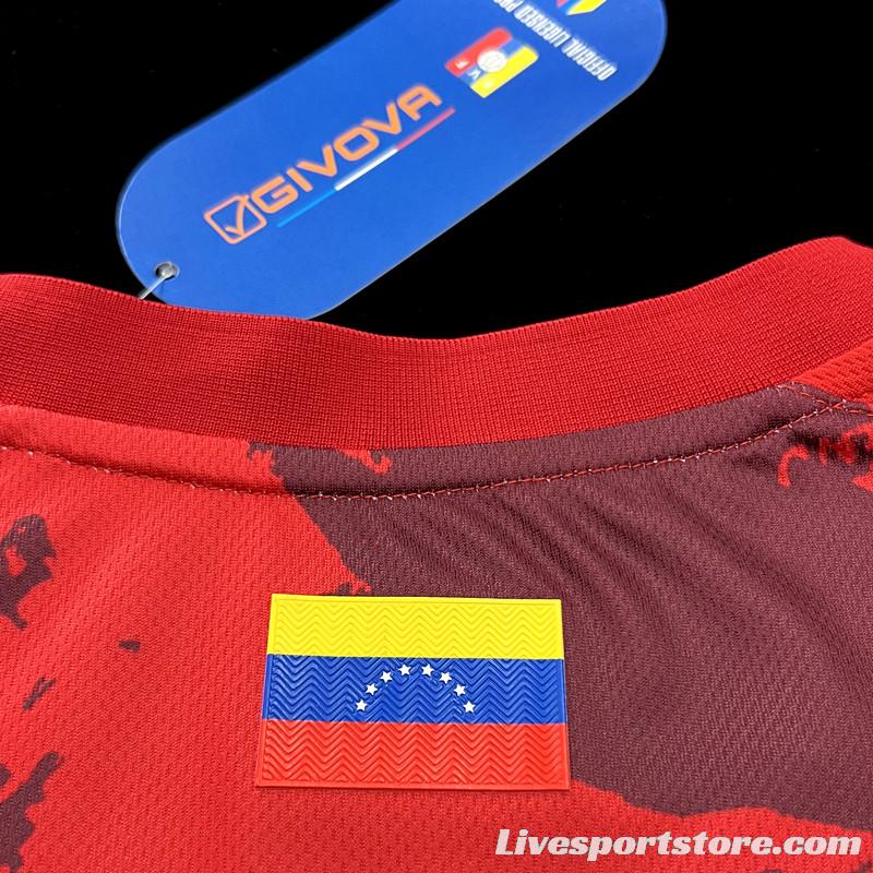 2023 Venezuela Home Red  Jersey