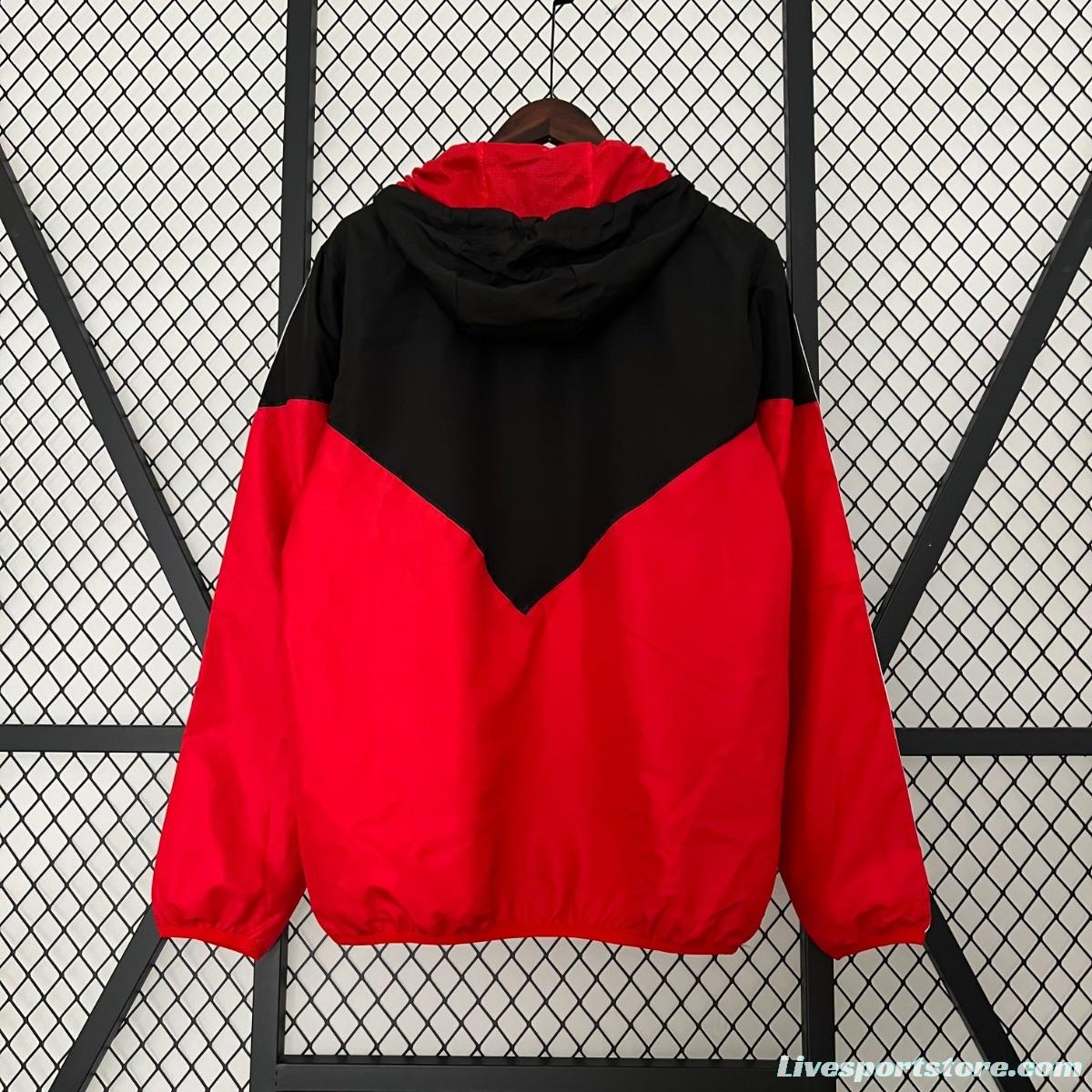 23/24 Manchester United Red/Black Windbreaker