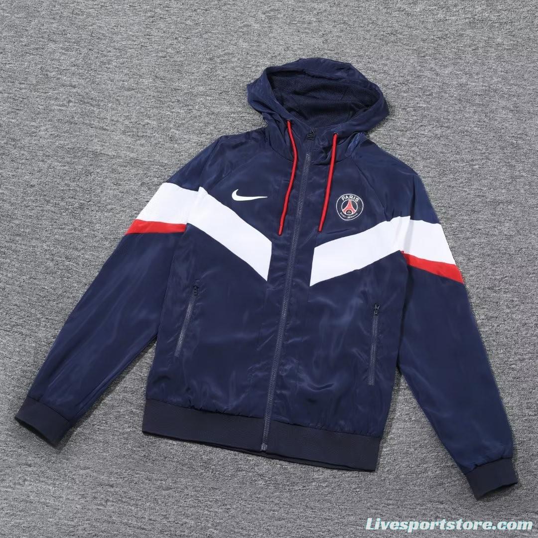 23/24 PSG Navy White Windbreaker