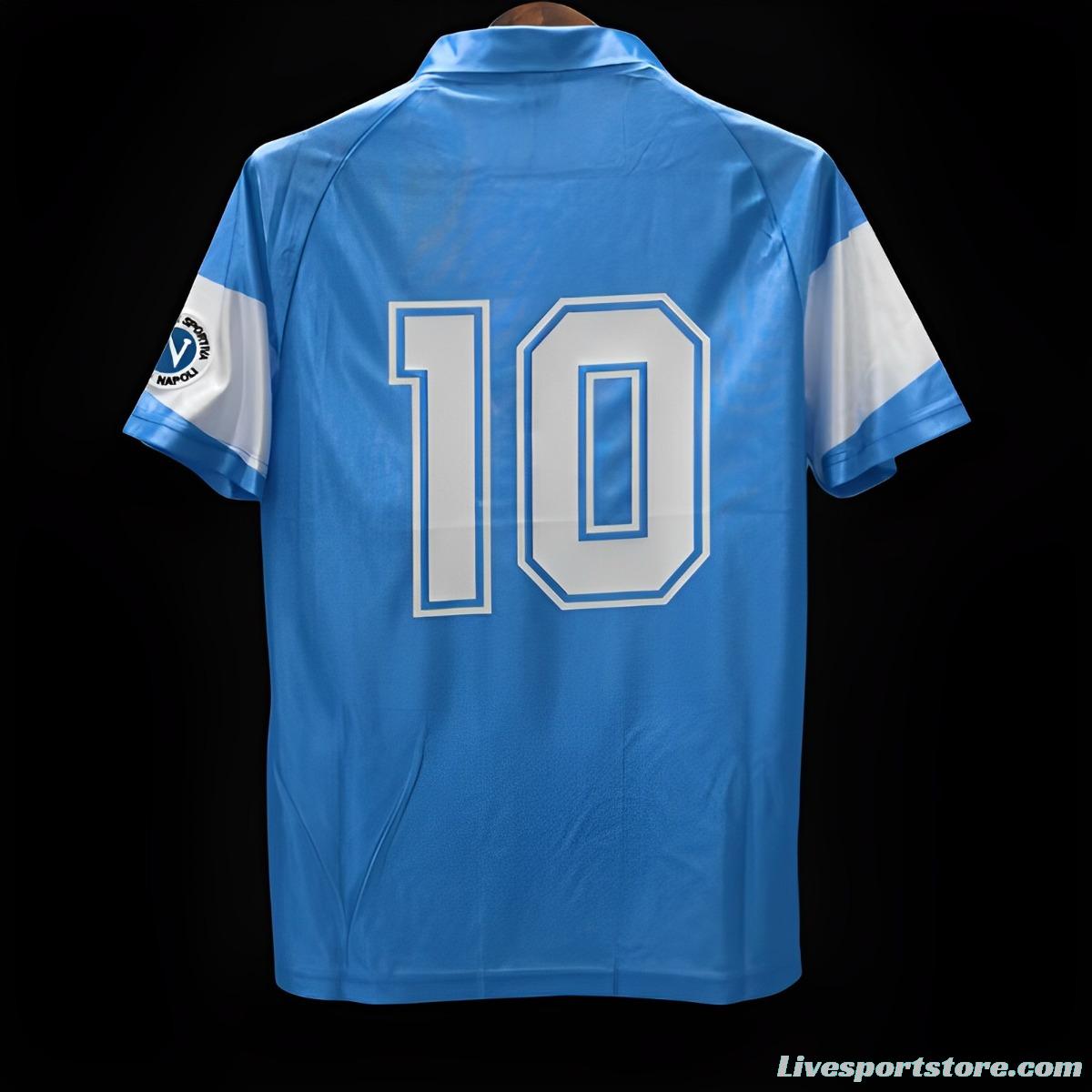 Retro 90/91 Napoli Home Second Jersey