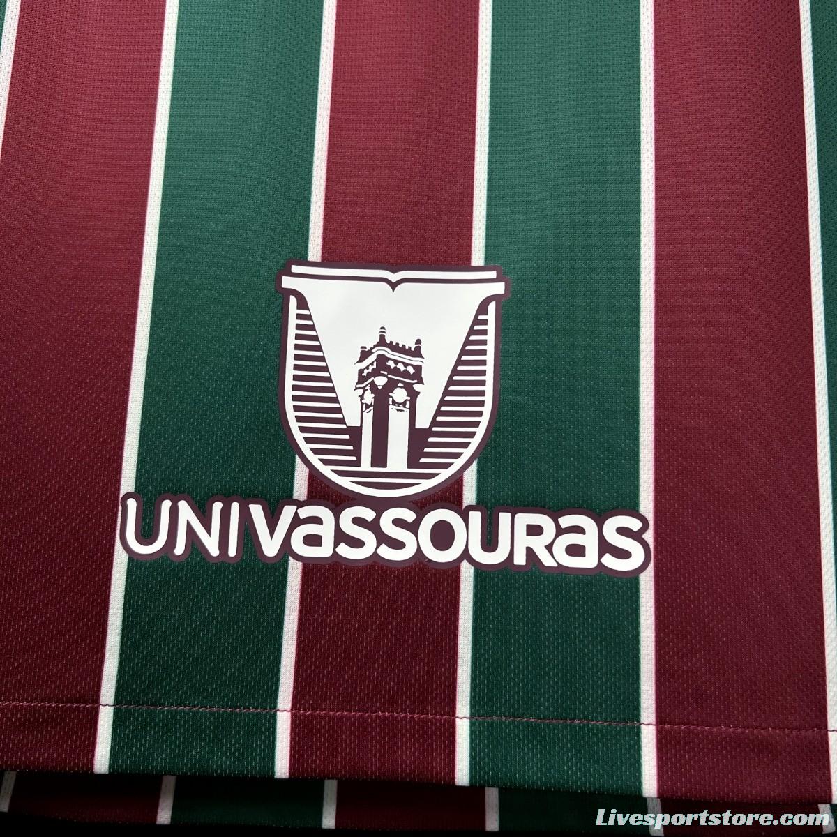 23/24 Fluminense Home Final Match Jersey With All Sponsors And Patch