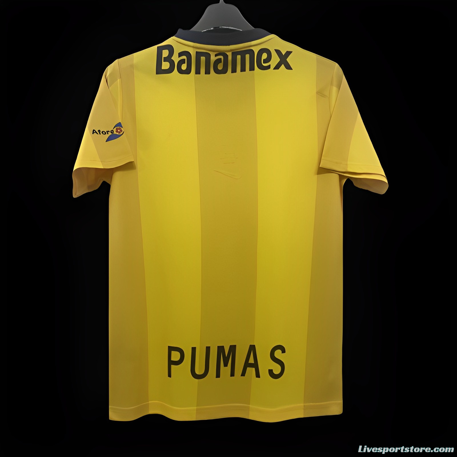 Retro 00/01 Pumas UNAM Away Yellow Jersey