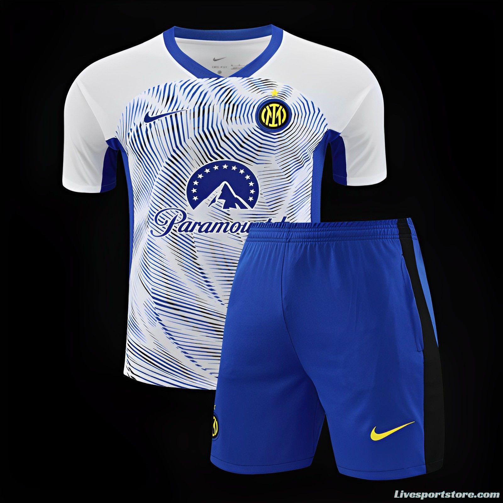 24/25 Inter Milan White Short Sleeve Jeresy+Shorts