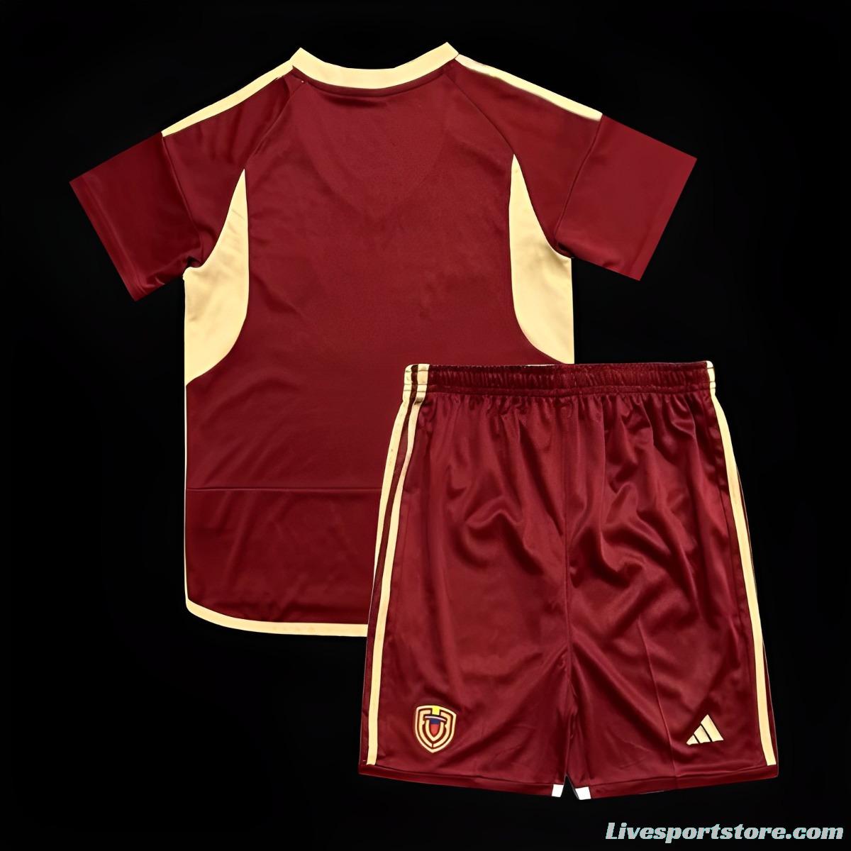 2024 Kids Venezuela Copa America Home Jersey