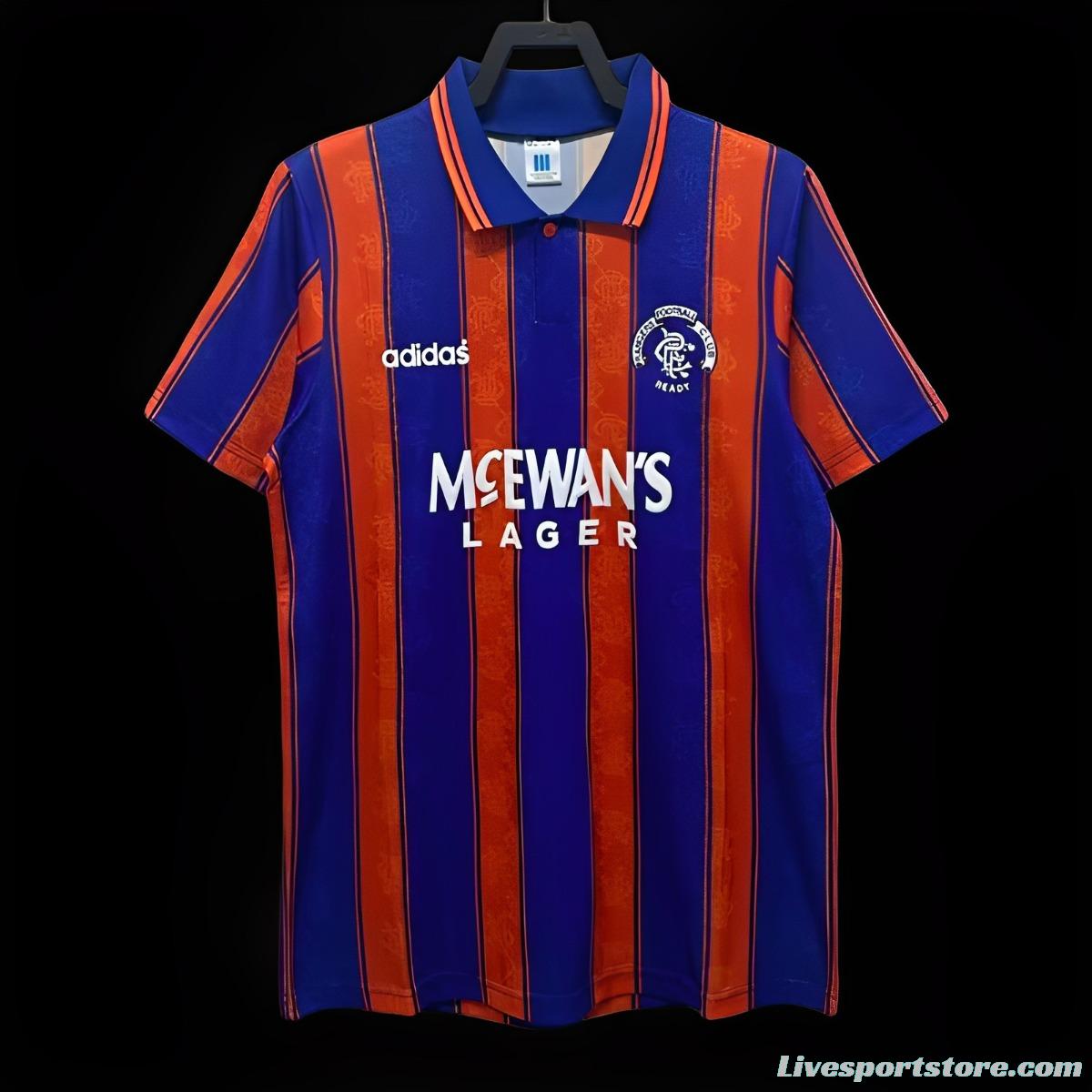 Retro 93-94 Rangers Away Soccer Jersey