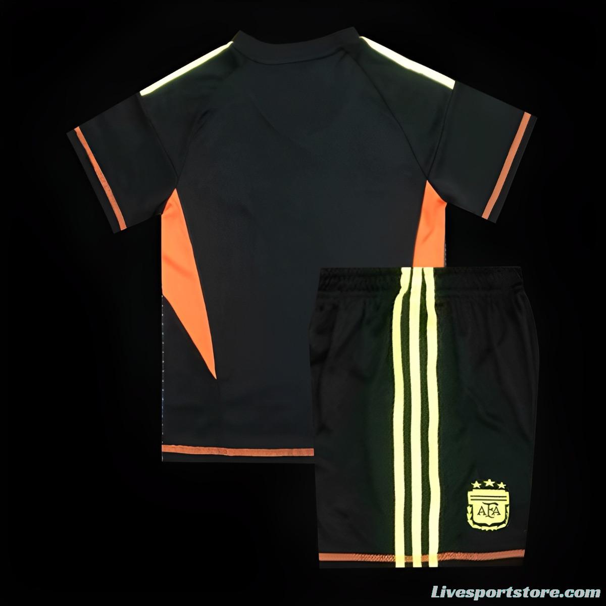 2024 Kids Mexico Black Goalkeeper Jersey