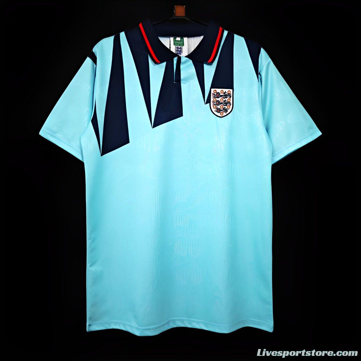 Retro 1992 England Third Blue Jersey