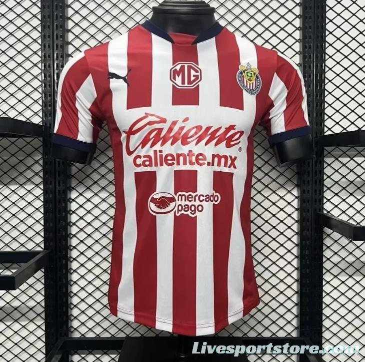 Player Version 24/25 Chivas Guadalajara Home Jersey