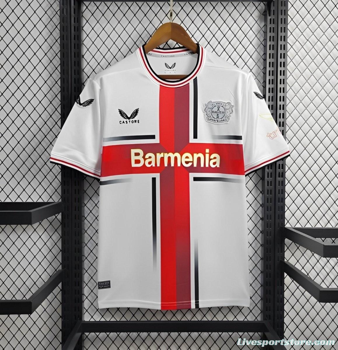 24/25 Bayer 04 Leverkusen Away White Jersey