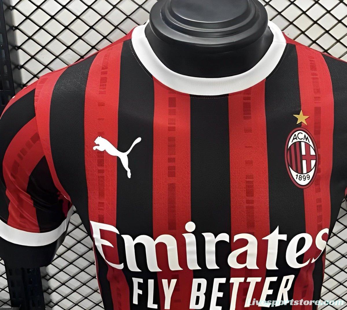 Player Version 24/25 AC Milan Home Jersey