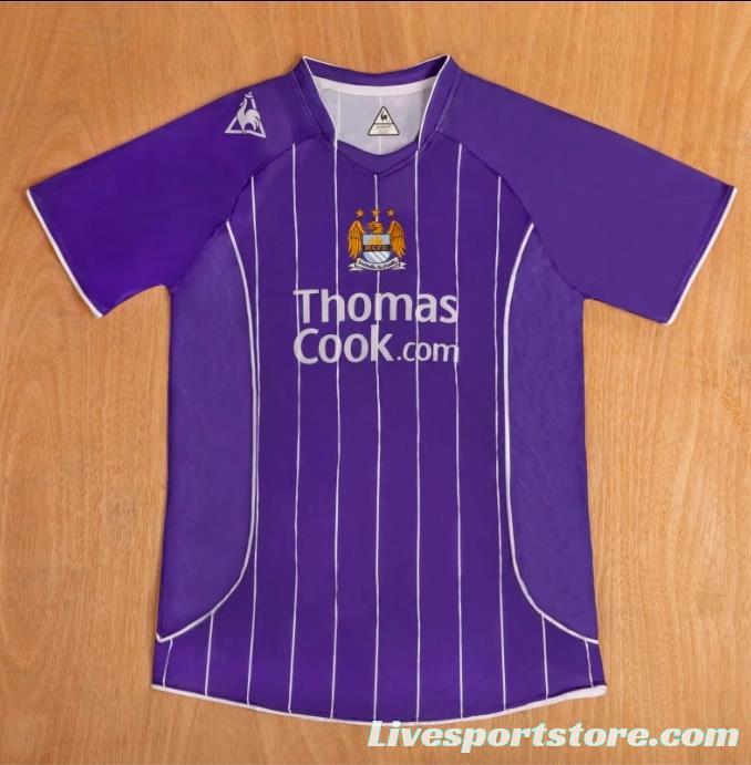 Retro 07/08 Manchester City Away Purple Jersey