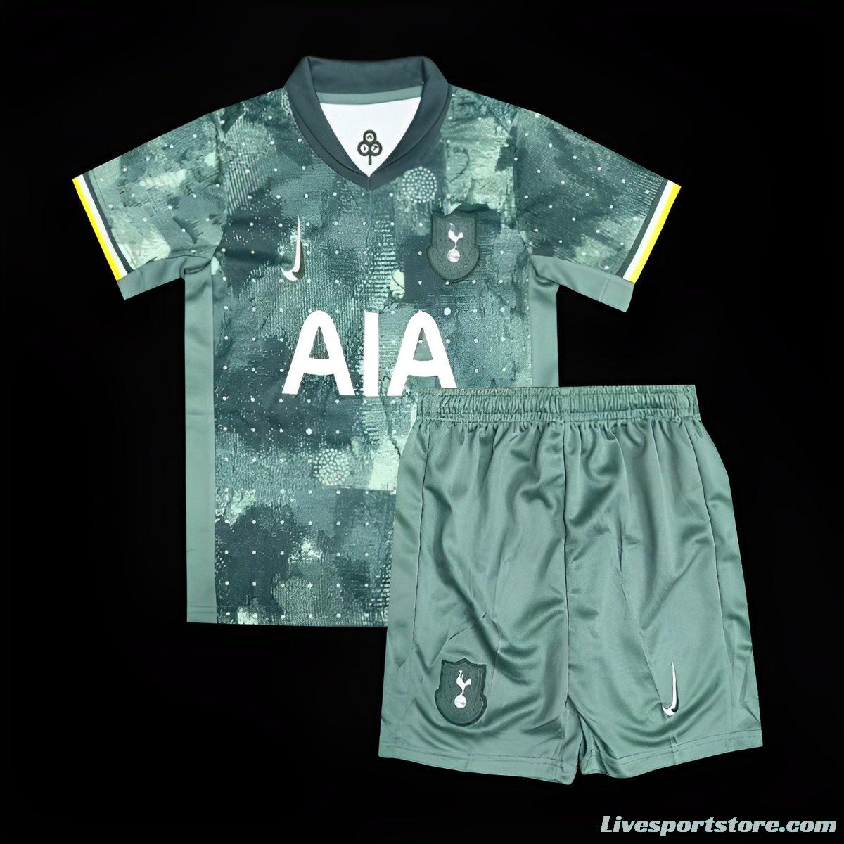 24/25 Kids  Tottenham Hotspur Third Green Jersey