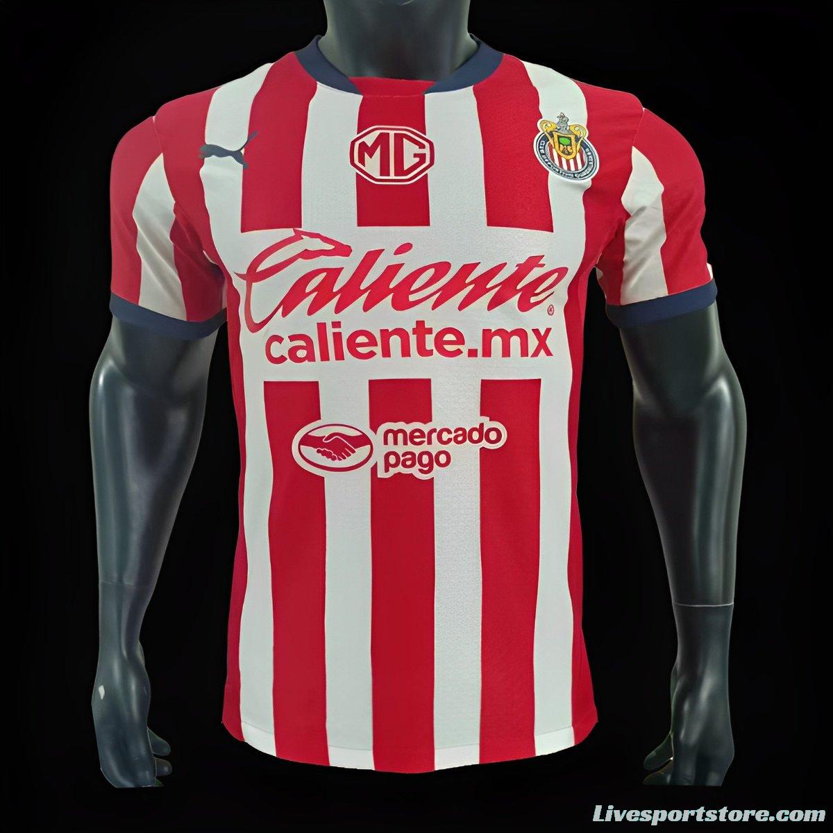 Player Version 24/25 Chivas Guadalajara Home Jersey