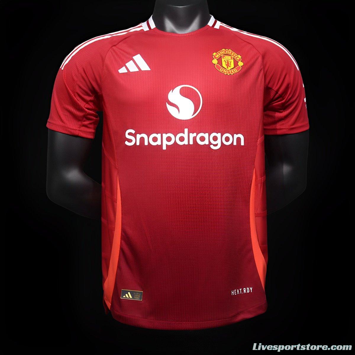 Player Version 24/25 Manchester United Home Jersey