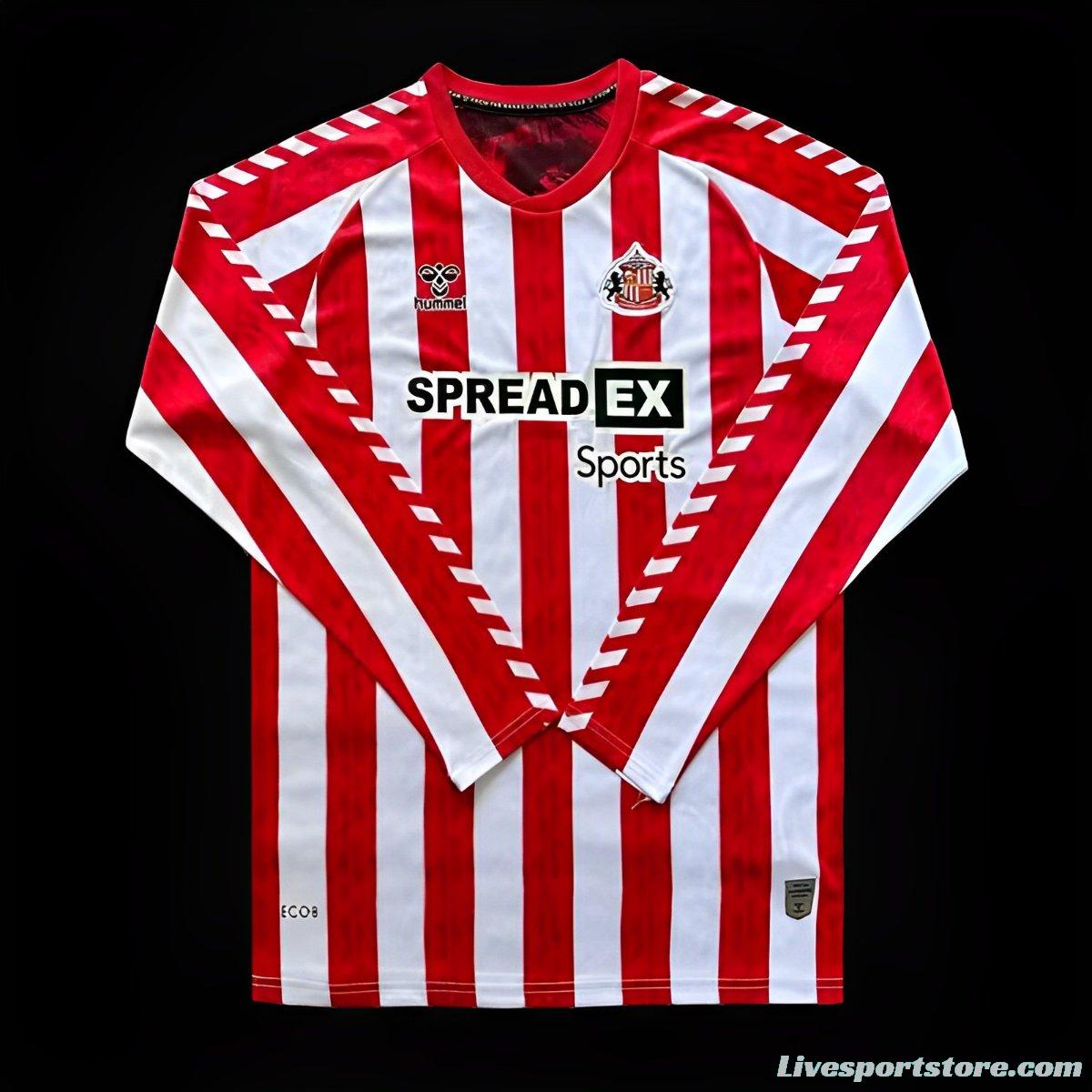 24/25 Sunderland Home Long Sleeve Jersey