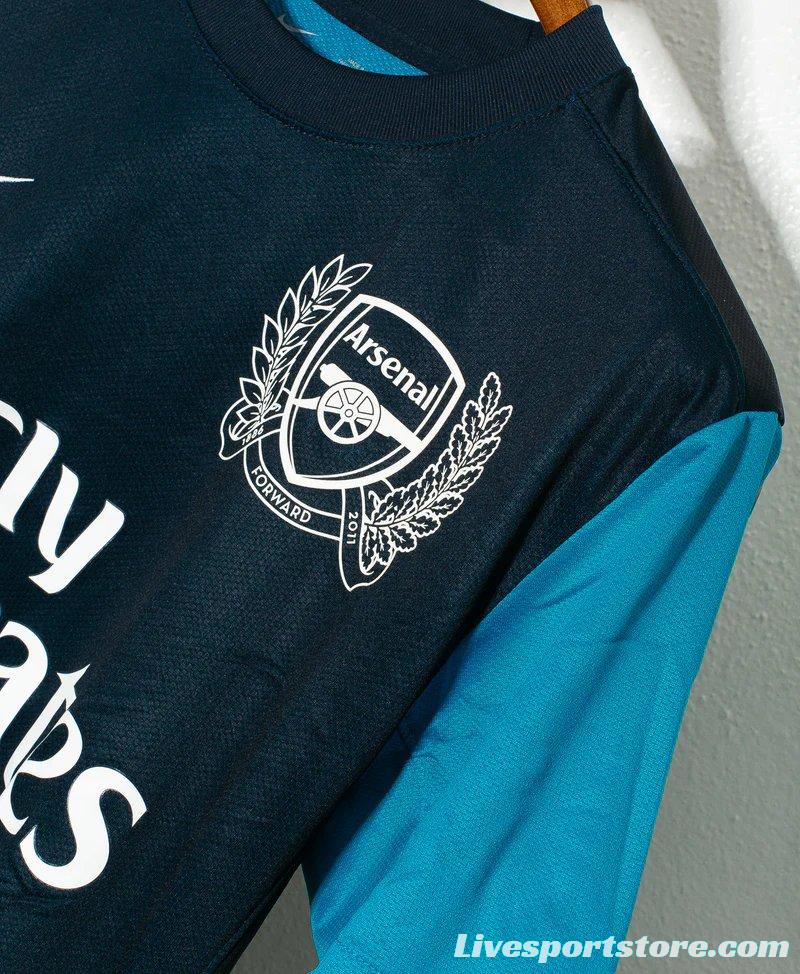 Retro 11/12 Arsenal Away Blue Jersey