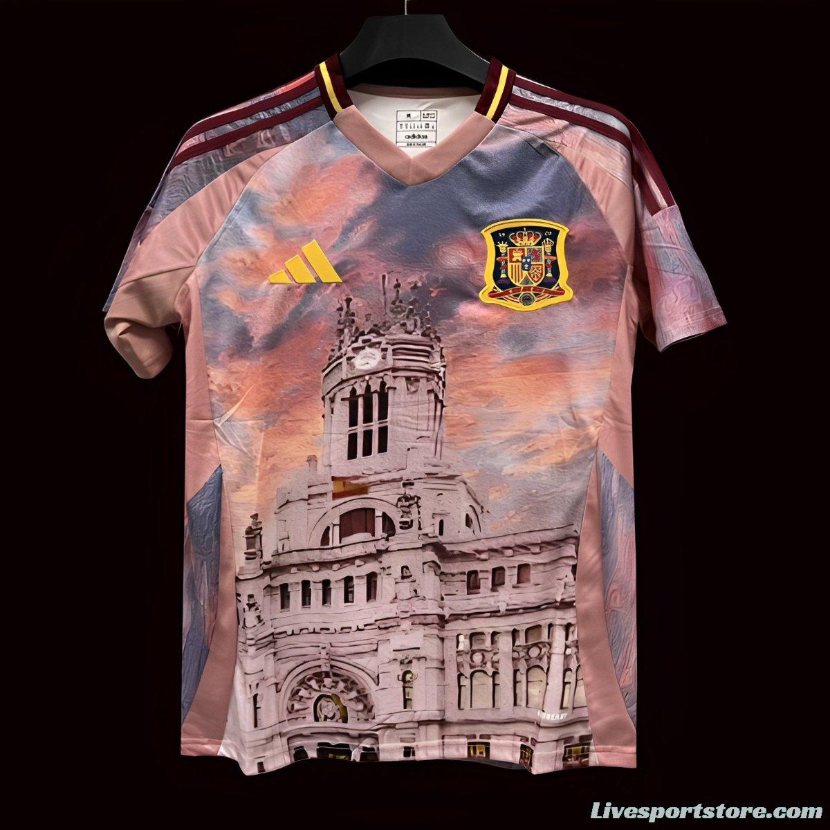 2024 Spain Euro Trophy Special Plaza Cibeles Concept Jersey