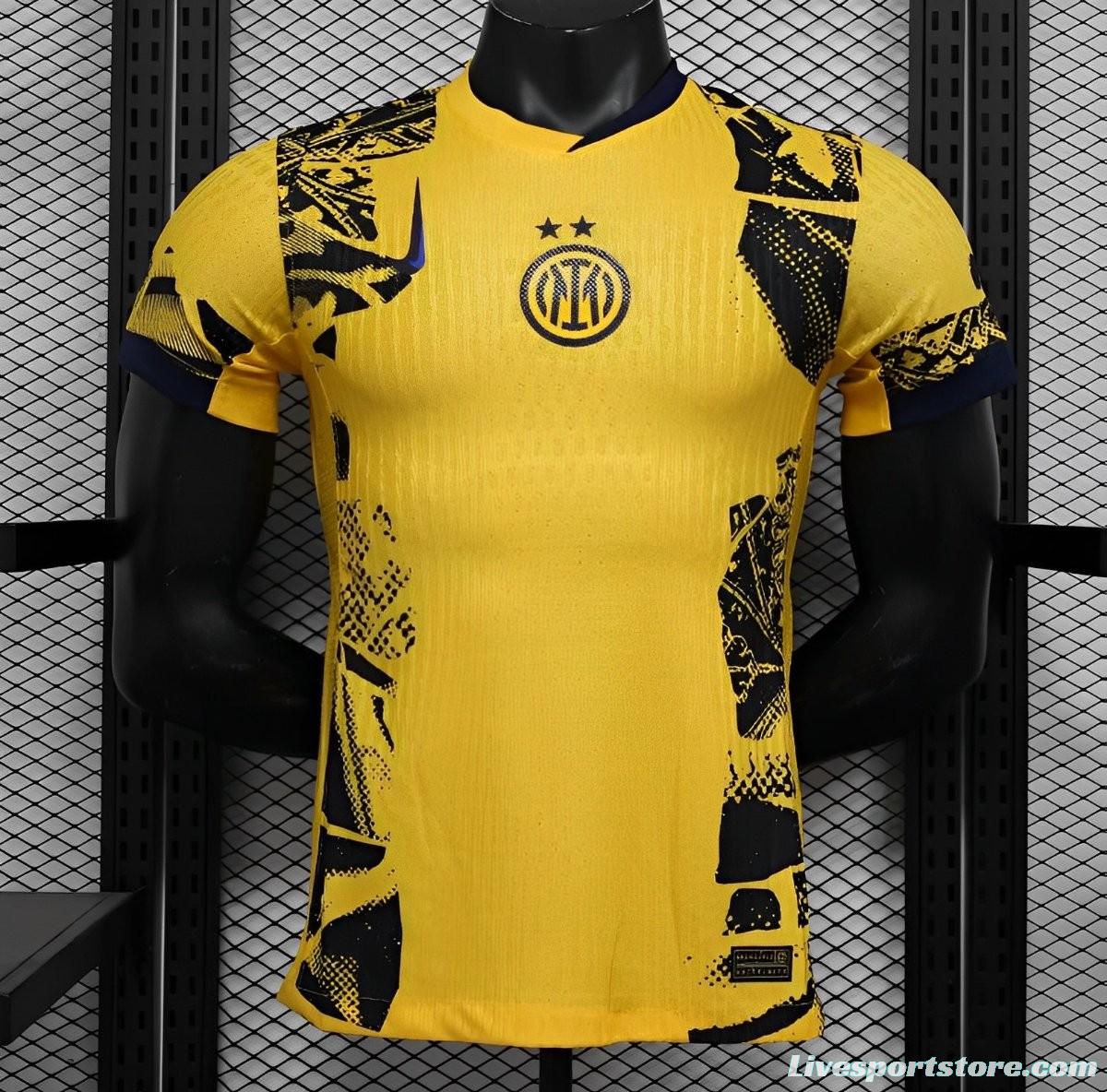 Player Version 24/25 Inter Milan Third Yellow Jersey