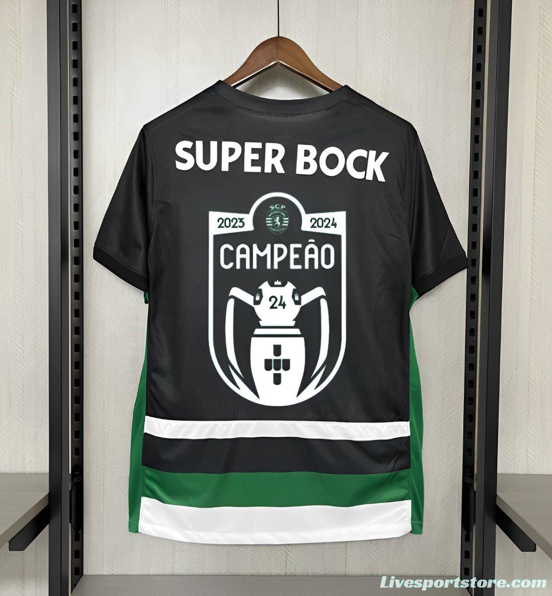 24/25 Sporting Lisbon Home Jersey With Campeões Printing