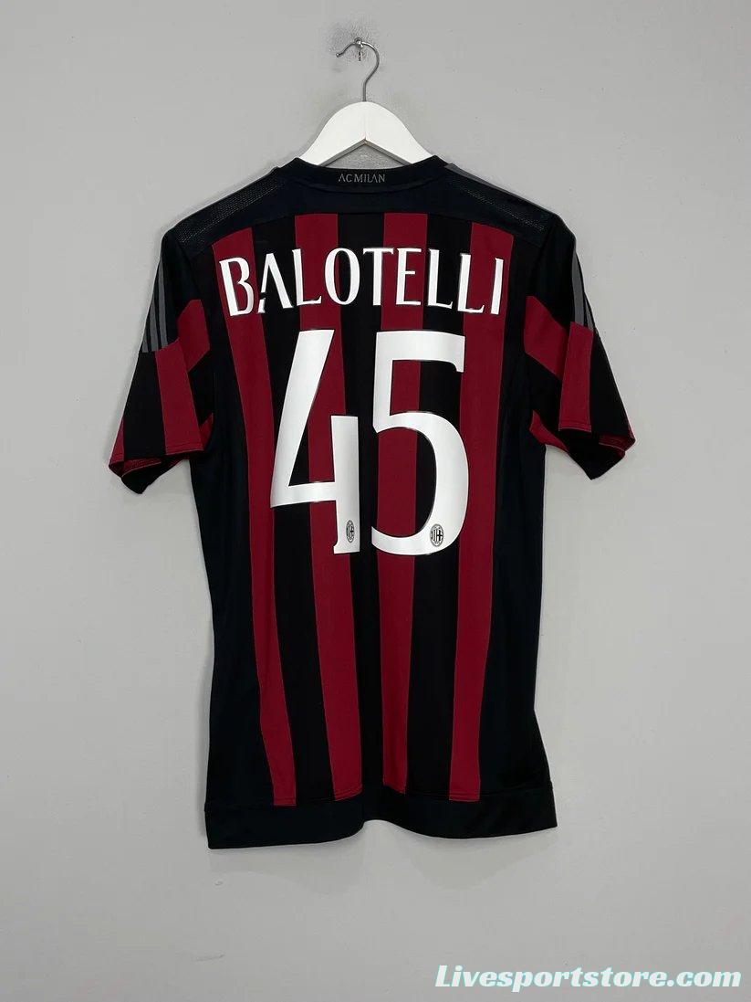 Retro 15/16 AC Milan Home Jersey