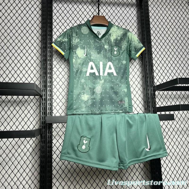 24/25 Kids  Tottenham Hotspur Third Green Jersey