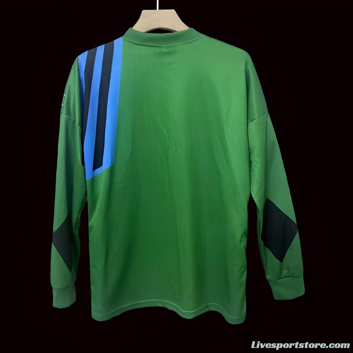 Retro 92/93 Manchester United Green Goalkeeper Long Sleeve Jersey